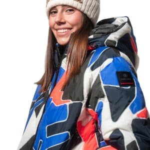 Bogner Fire+Ice Anorak Ronnie Estampado Azul-Blanco Talla 36